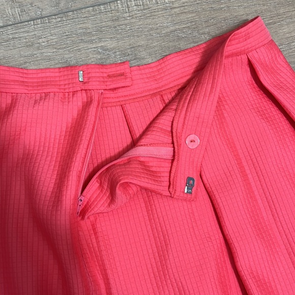 Asos Midi Hot Pink Pleated Skirt Size 10 - Picture 8 of 12